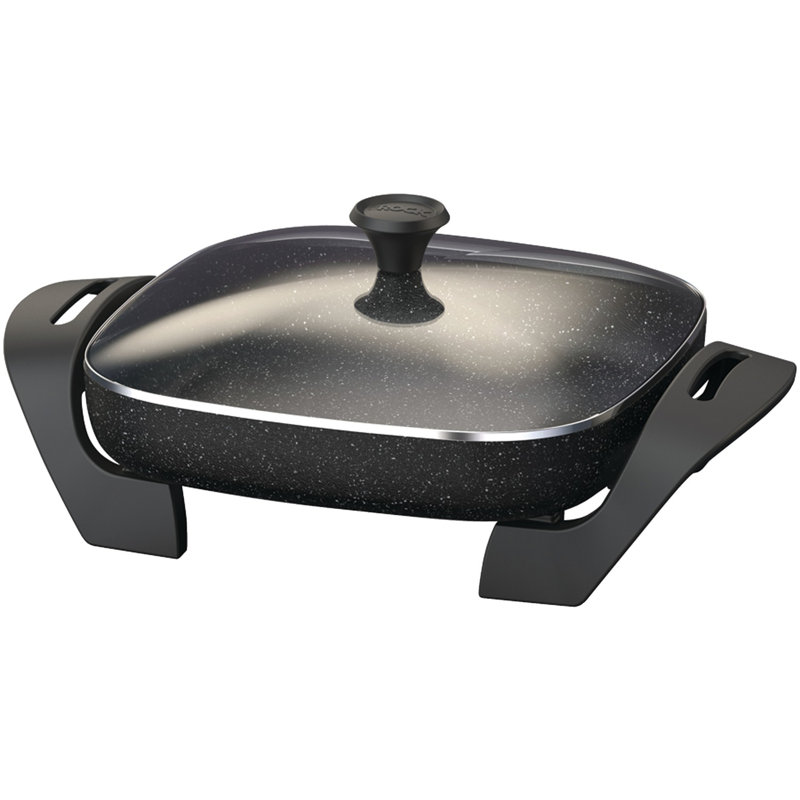 Starfrit The Rock 12" Electric NonStick Skillet with Lid & Reviews Wayfair